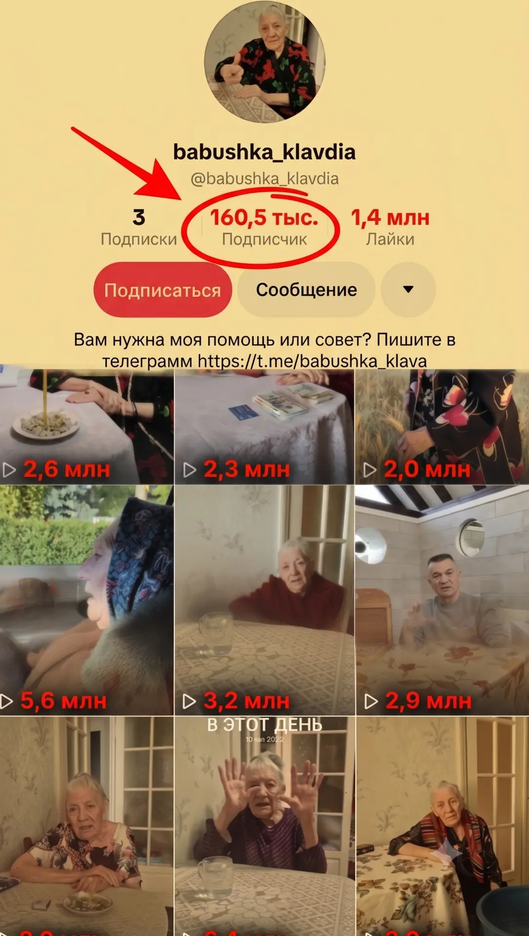 Аккаунт II · 160 500 подписчиков